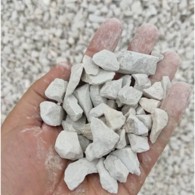 نمونه کار سنگ شن سفید قبل از اجرا