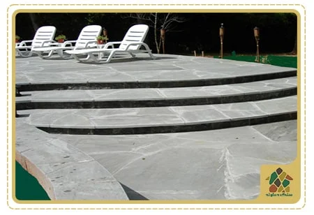 سنگ لاشه طوسی پلنگی ورقه ای