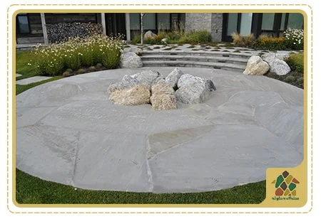 سنگ ورقه ای طوسی ساده