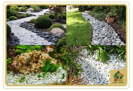 قیمت قلوه سنگ سفید برای کف حیاط چقدر است